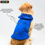 Skatrs Breezy Dog and Cat Hoodie with Pockets(Blue) - Image 5