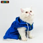 Skatrs Breezy Dog and Cat Hoodie with Pockets(Blue) - Image 2