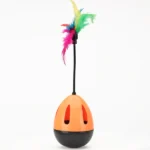 Skatrs Feather Interactive Cat Tumbler Toy(Orange)