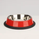 Skatrs Glossy Anti-Skid Bowl for Cats and Dogs (Red)