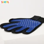 Skatrs Mess-Free Grooming Gloves for Cats and Dogs(Blue) - Image 2