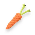 Skatrs Rope Chew Toy in the Shape of a Carrot for Dogs and Cats(Orange)