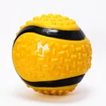 Skatrs Rubber Ball Toy for Cats and Dogs (Yellow)