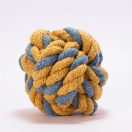 Skatrs Twisted Rope Chew Toy in the Shape of a Ball for Dogs and Cats