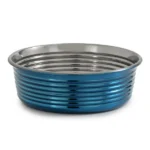 The Happy Lots Heavy Beaded Dish for Cats and Dogs(Blue)