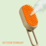 Three-in-One Pet Steam Smart Grooming Brush for Dogs and Cats Talking Dog Club(Light Brown) - Image 4