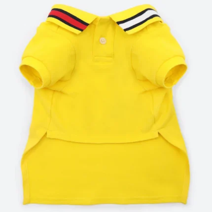 Tommy Hilfiger Cluff Polo T-Shirt with Flag Collar for Dogs(Vivid Yellow)