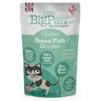 Wet Food for Little Big Paw Ocean Fish Mousse Cat
