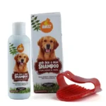 Boltz Dog Anti-Tick and Flea Shampoo with Brush