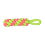 Dogs and cats can enjoy the Skatrs Dummy Knotted, Ball and Bone Shaped Rope Chew Toy Combo - Image 3