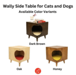 Small Dogs and Cats FurryLiving Wally Side Table with (Honey/Yellow Cushion) - Image 4