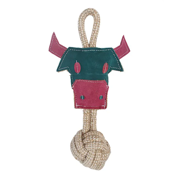 TopDog Superior Bull Tug Toy for Cats and Dogs TopDog Superior Bull Tug Toy for Cats and Dogs(Multicolour) - Image 1