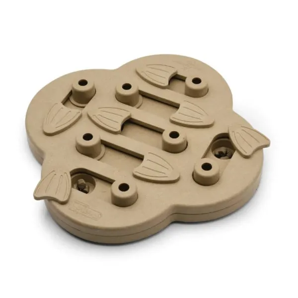 (Brown) Dogs Level 2 Intermediate Outward Hound Nina Ottosson Hide N Slide Dog Puzzle For Soft Chewers (Brown) - Image 1