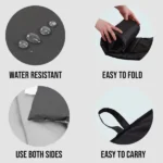 Dogs Talking Dog Club Roll-Up Travel Bed (Black) - Image 4