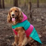 Dogs Pet Set Go Splash Waterproof Raincoat(Aqua Pink) - Image 5
