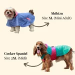 Dogs Pet Set Go Splash Waterproof Raincoat(Aqua Pink) - Image 9