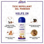 Petvit Tick Repellent Powder for Cats and Dogs - Image 3