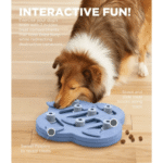 Dogs Level 2 Intermediate Outward Hound Nina Ottosson Hide N Slide Dog Puzzle For Soft Chewers (Brown) - Image 5