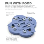 Dogs Level 2 Intermediate Outward Hound Nina Ottosson Hide N Slide Dog Puzzle For Soft Chewers (Brown) - Image 3