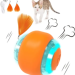 Cats Smart Interactive Ball Toy Goofy Tails (Orange)