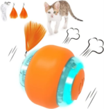 Cats Smart Interactive Ball Toy Goofy Tails (Orange)