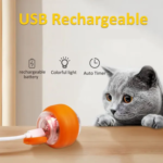 Cats Smart Interactive Ball Toy Goofy Tails (Orange) - Image 5